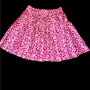 Pink Cheetah Print Skirt